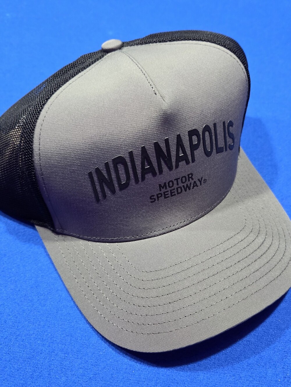 Indianapolis Motor Speedway Gray And Black NWT Snap Back Hat